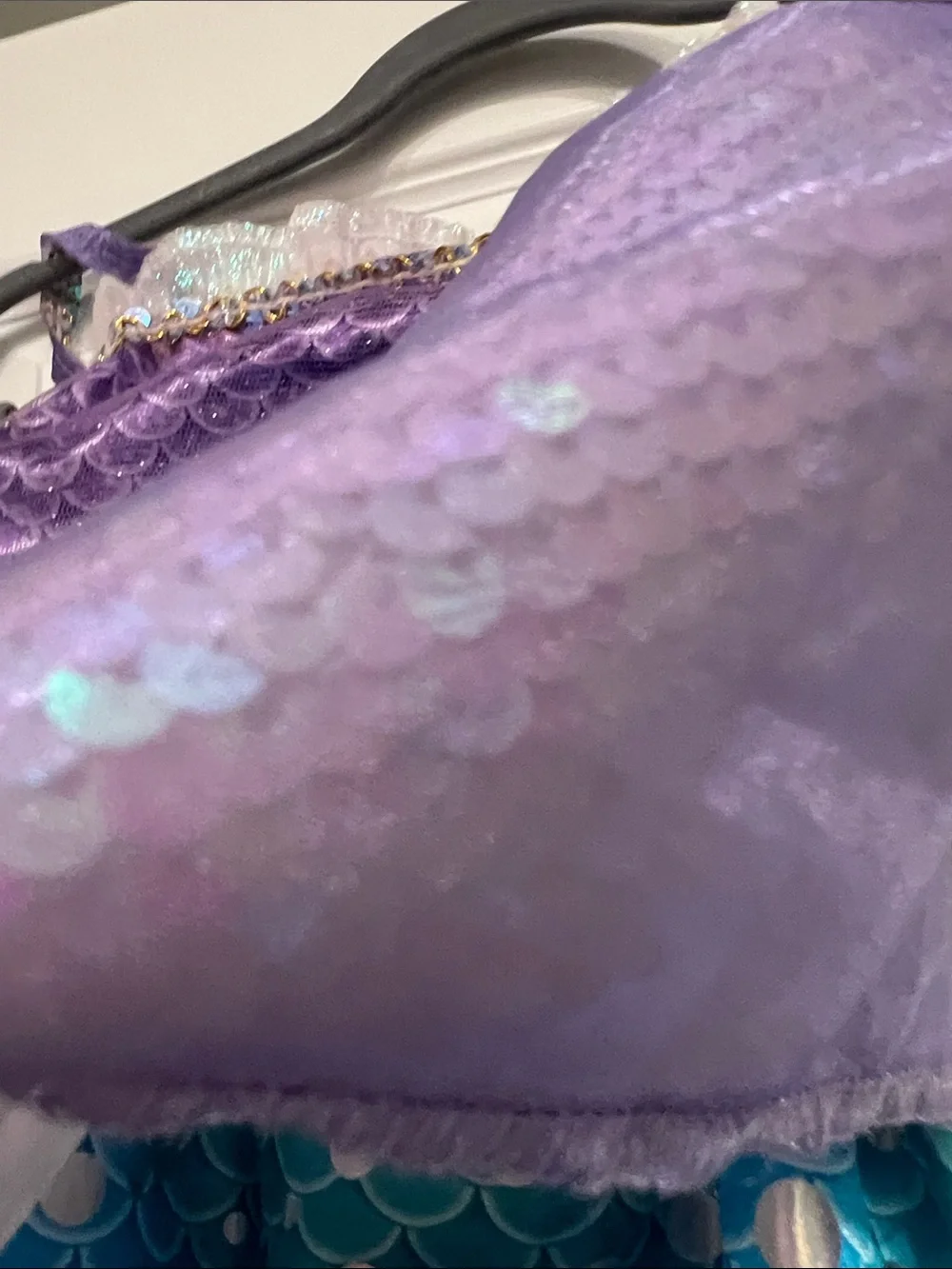 Disney Iridescent Purple and Blue Mermaid Dress